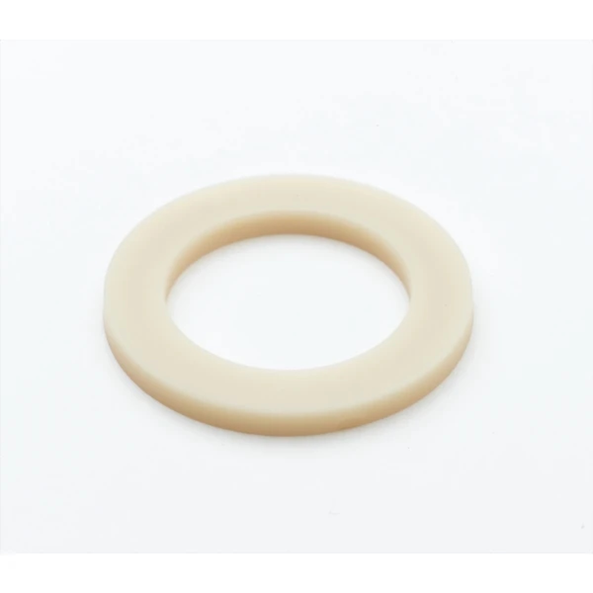 T&S Brass 001019-45 rubber coupling nut washer, cream-colored ring shape, product view