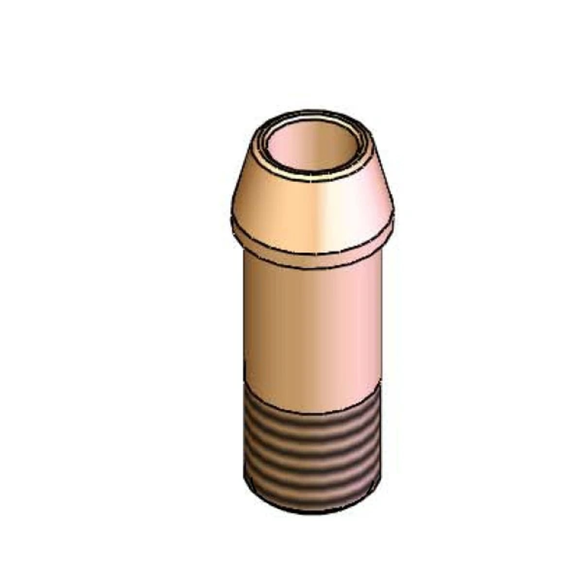 T&S Brass 001592-20 brass inlet shank tailpiece with 1/4-inch NPT male threads