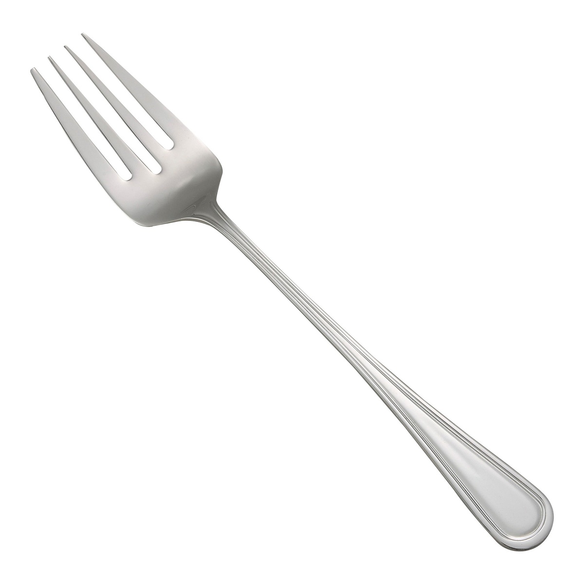 Winco Shangarila banquet serving fork, 12-inch, 18/8 stainless steel with mirror finish