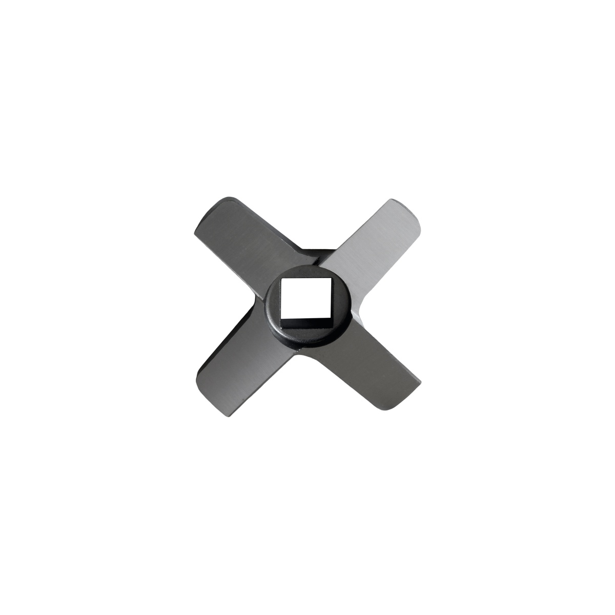 Alfa International 012 KN four-blade carbon steel chopper knife for #12 meat grinders, front view on white background