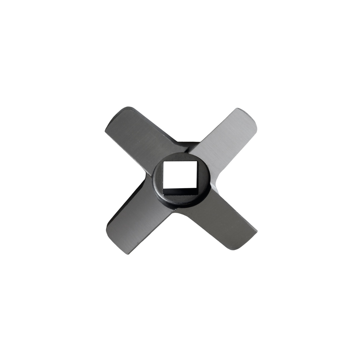Alfa International 022 KN four-blade forged steel chopper knife with #22 hub, top-down view on white background
