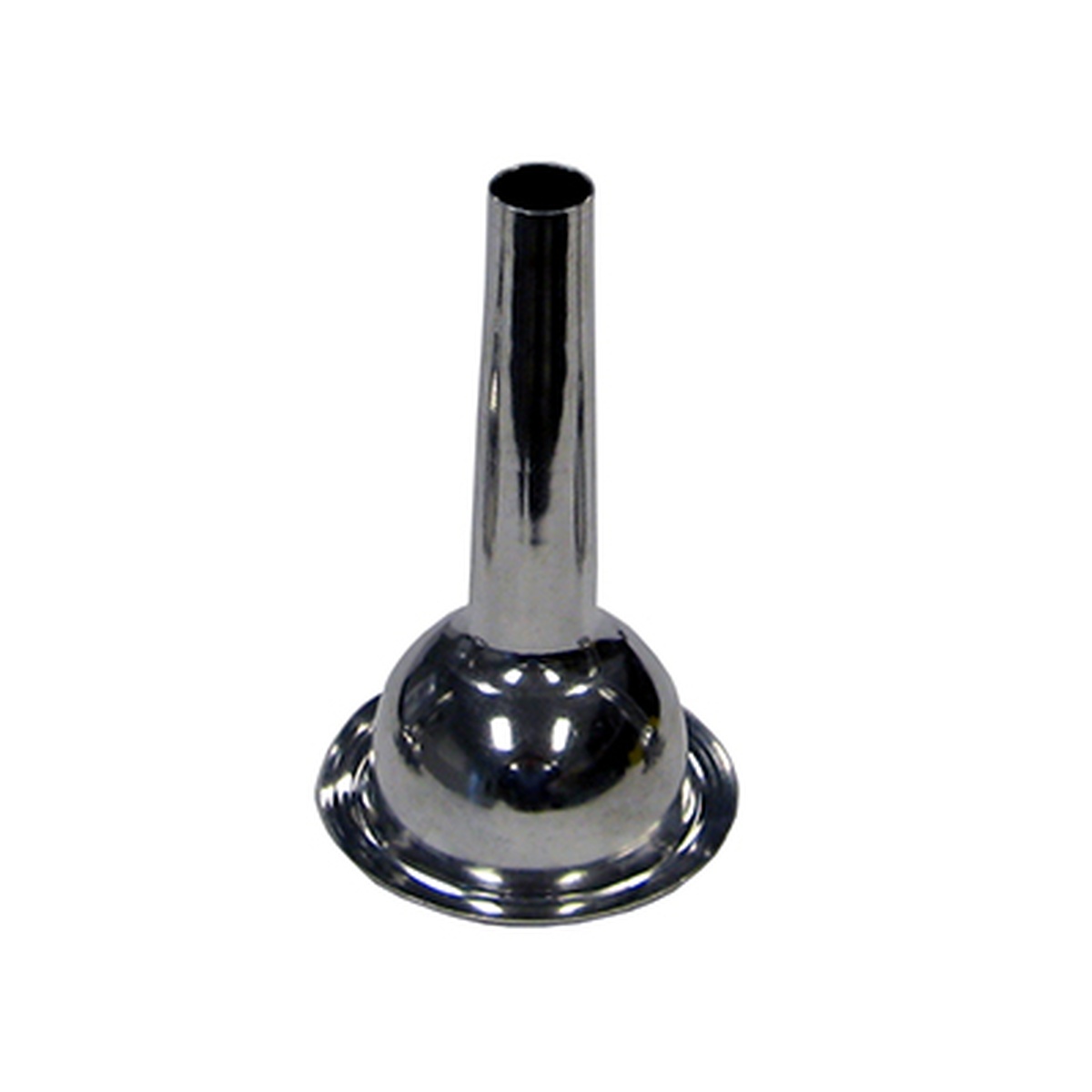 Alfa International 022BT 3/4 bell-shaped polished aluminum sausage stuffing tube, hub size 22, 3/4-inch hole