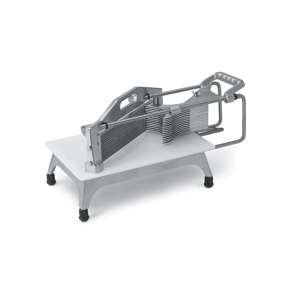 Vollrath Tomato Pro manual slicer with straight blade assembly and polyethylene base