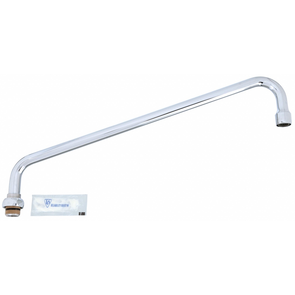 T&S Brass 064X swing nozzle shown with included T&S Brass accessory packet