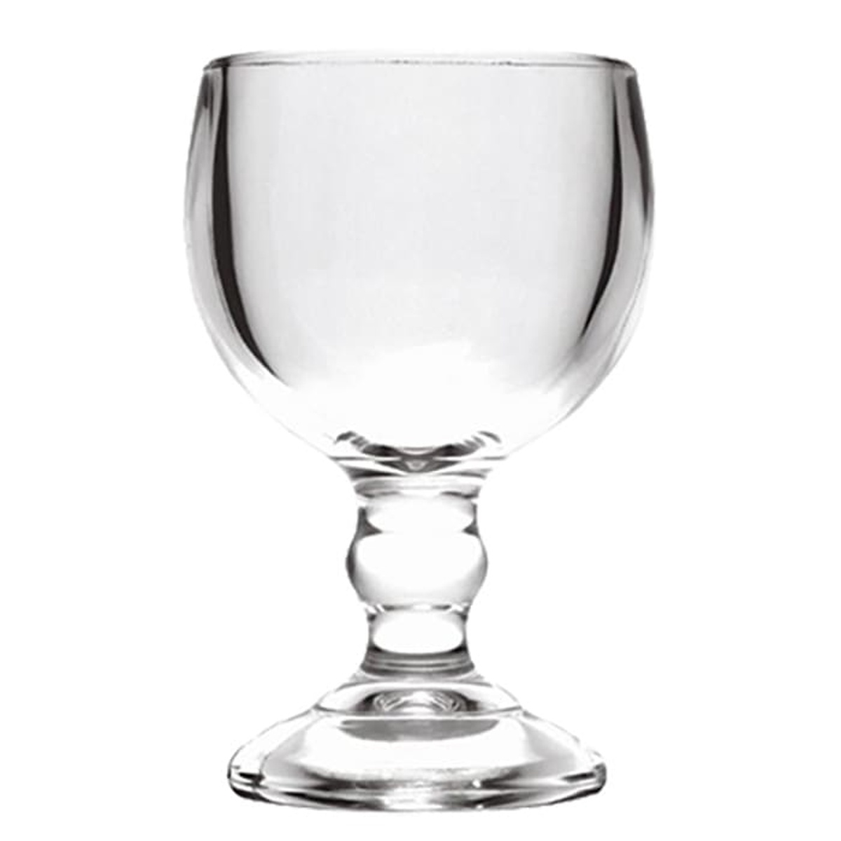 Anchor Hocking Weiss 32 oz clear glass goblet with flared stem and wide molded foot on white background