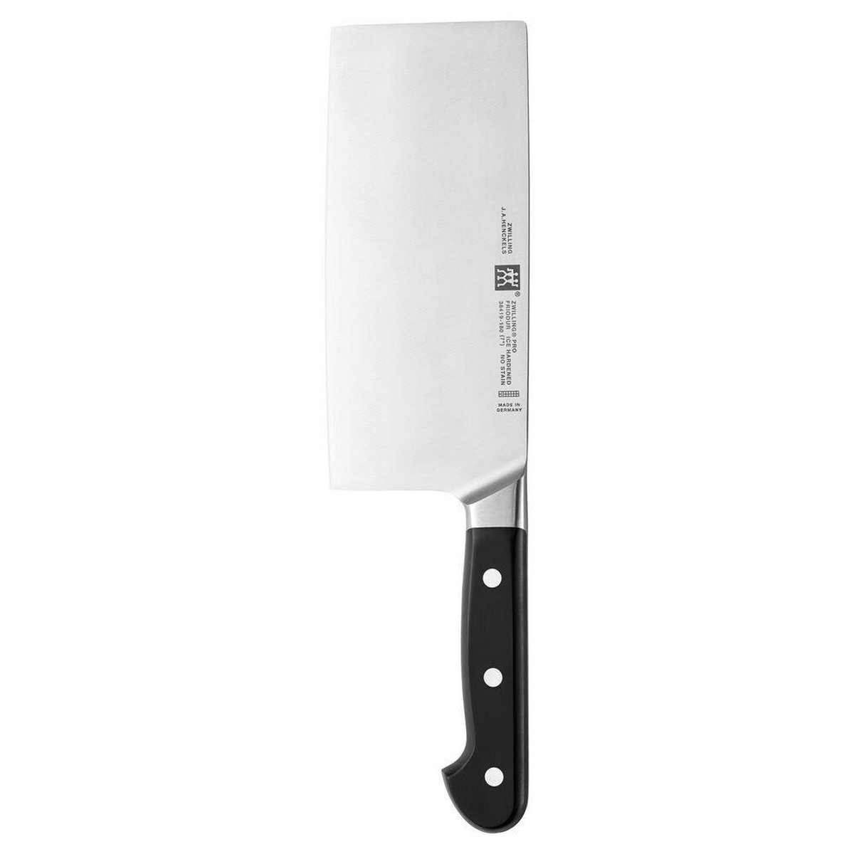 Zwilling Pro 7 inch Chinese Chef Knife Cleaver on white background