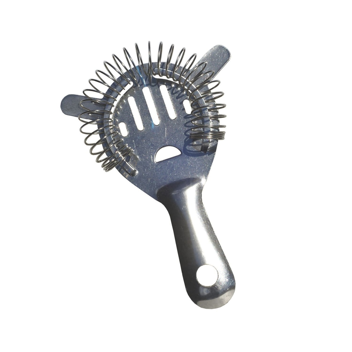 Spill-Stop 1012-0 stainless steel two-prong cocktail strainer with closely coiled spring and polished finish