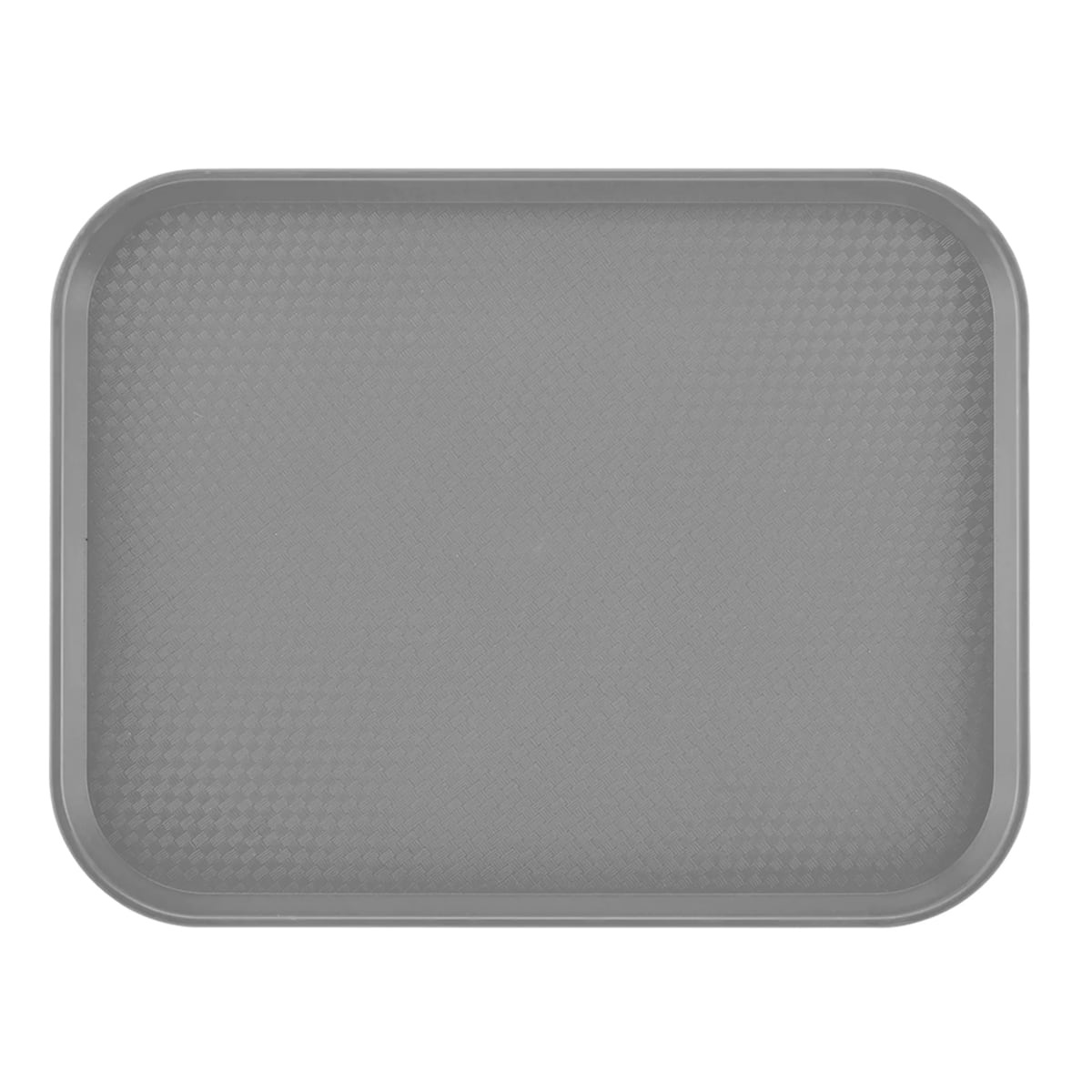 Cambro 1014FF107 pearl gray polypropylene fast food tray top-down view showing textured surface