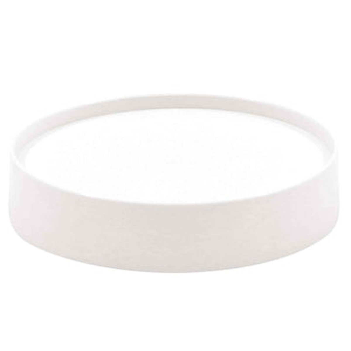 Angled overhead view of TableCraft 1017W white polyethylene replacement cap