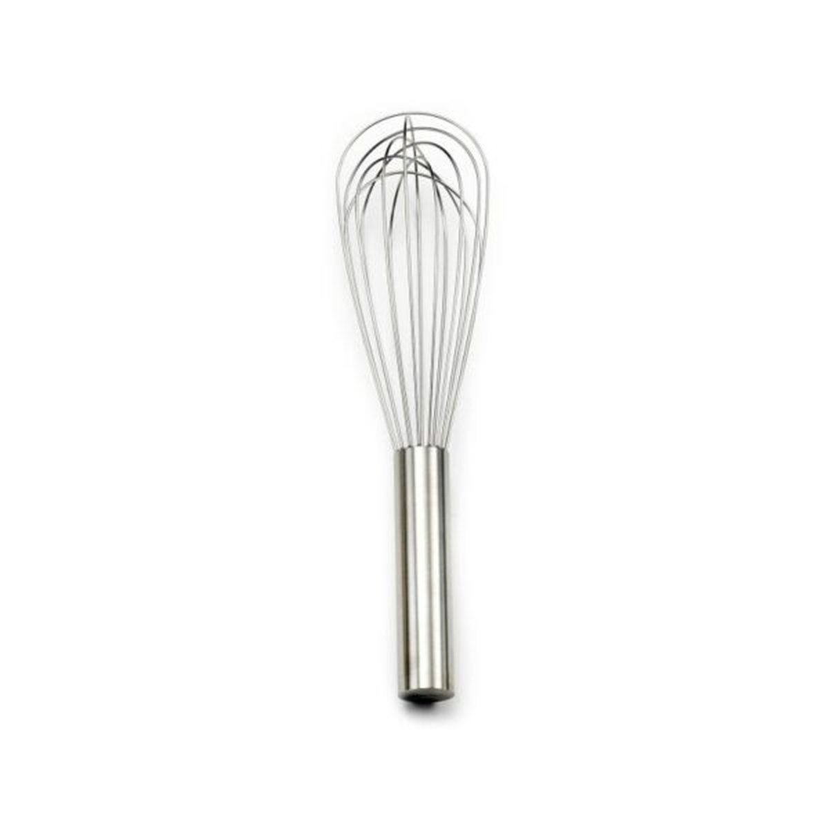 Best Manufacturers 1020-B 10-inch balloon whip with stainless steel wires and cylindrical handle on white background