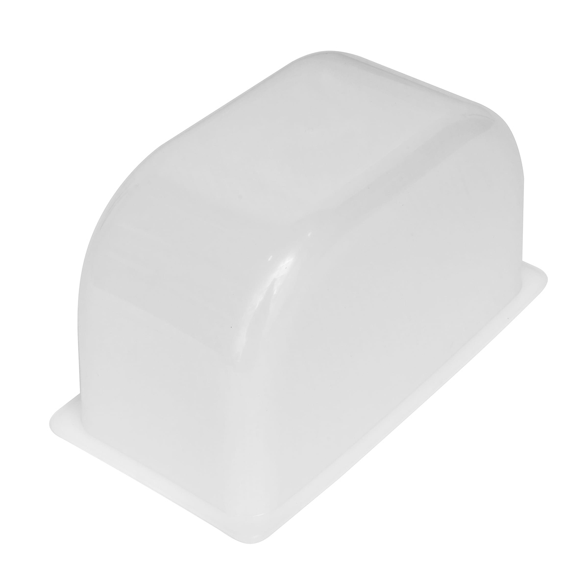 Tablecraft 105 white plastic component showing domed cover piece for condiment holder system