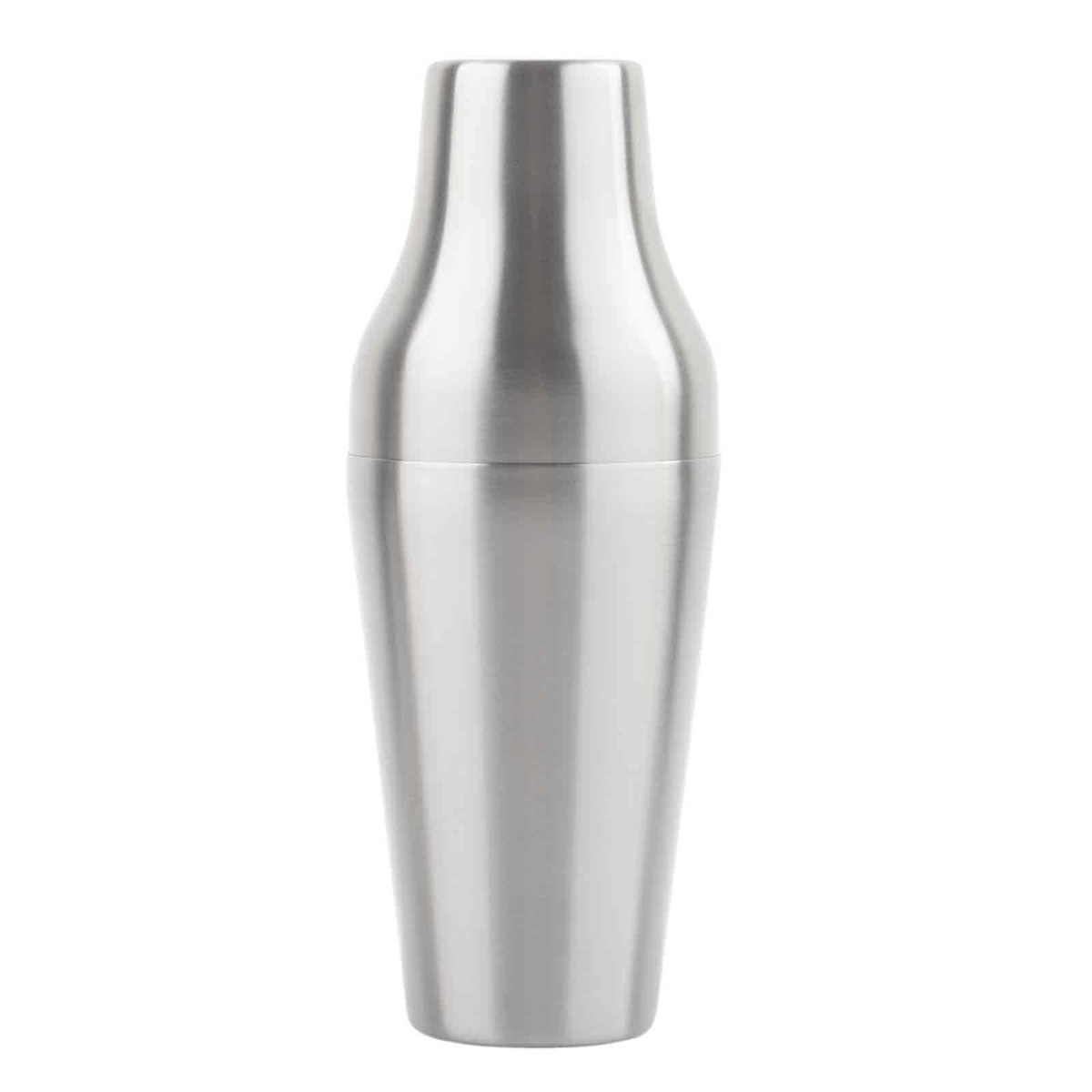 TableCraft 10520 20 oz brushed stainless steel 2-piece cocktail shaker on white background