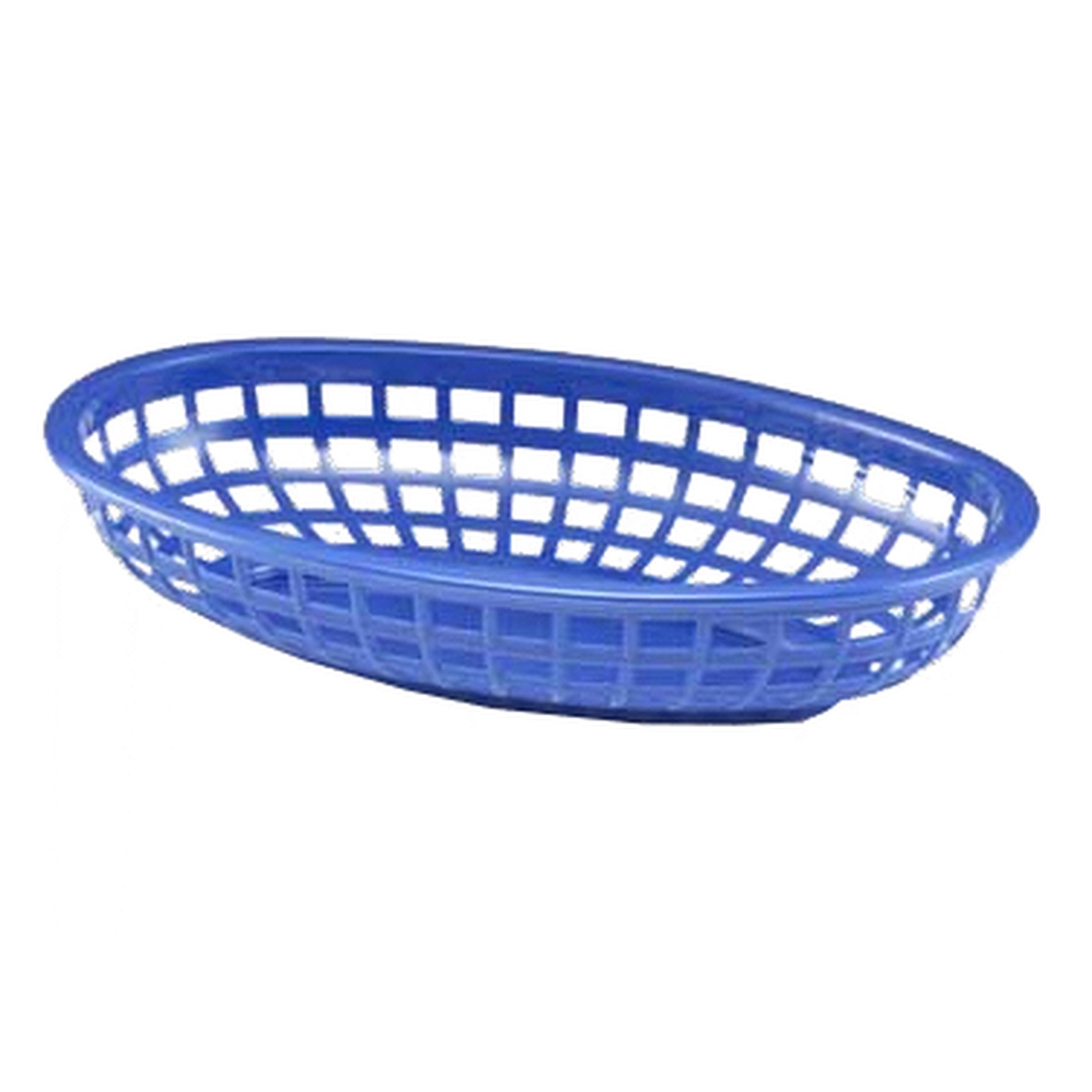 TableCraft Products 1074BL royal blue oval fast food serving basket