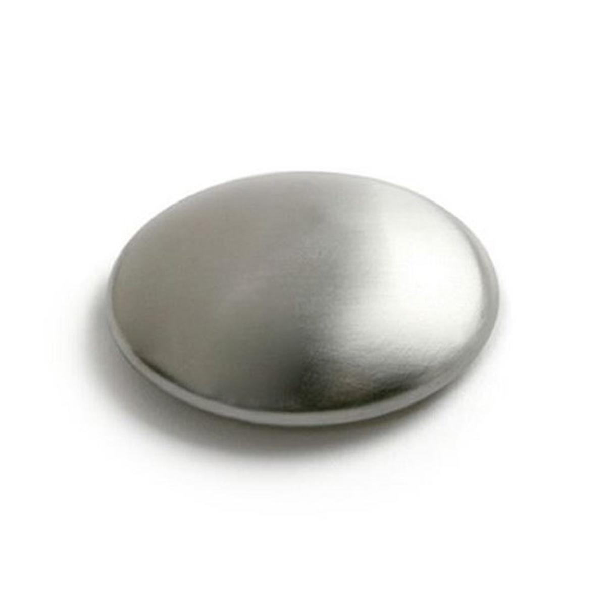 Norpro 1097 oval stainless steel odor remover bar, silver finish, plain background