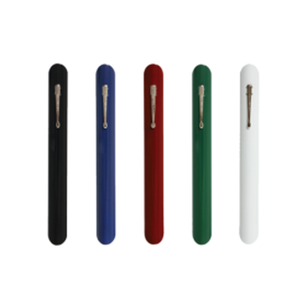 Franmara 1120-PC waiter's crumb scrapers in five colors: black, blue, dark red, green, and white