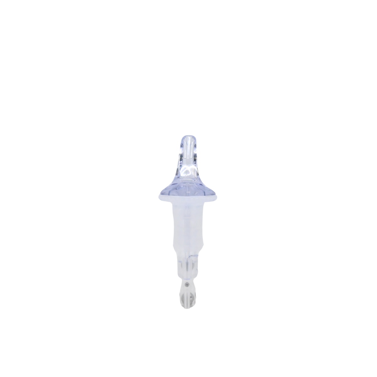 Precision Pours 114CL clear measured pourer top-down angle showing the pour spout opening and transparent body