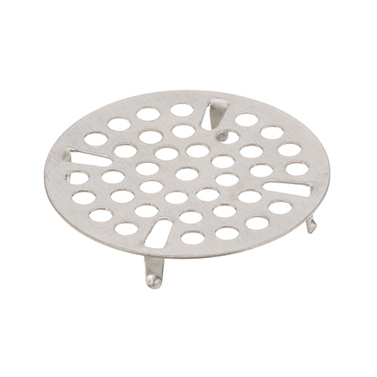 AllPoints 11902 flat stainless steel drain strainer with perforated holes and snap-in clips