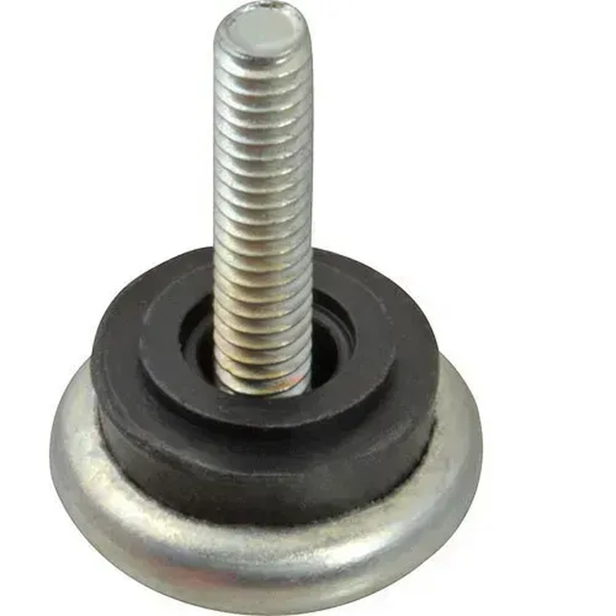AllPoints 1211005 leveler glide with metal base, rubber cushion, and threaded stud