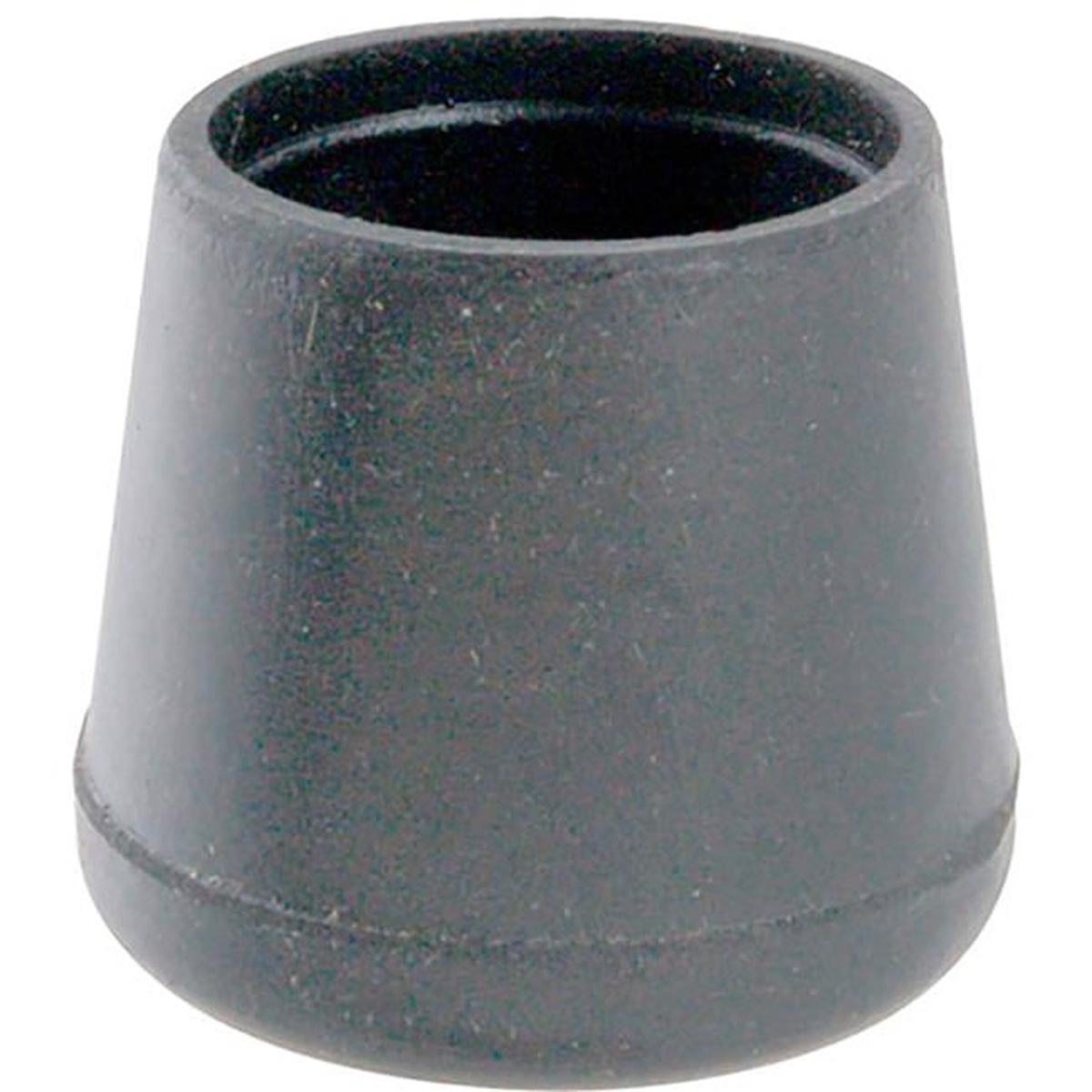 AllPoints 1211141 black rubber crutch tip with tapered profile and open top for 1.12 in. tube
