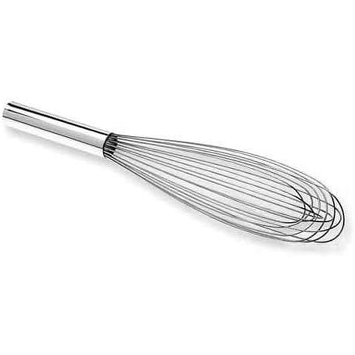 Best Manufacturers French whip side profile showing curved wire head and chrome handle