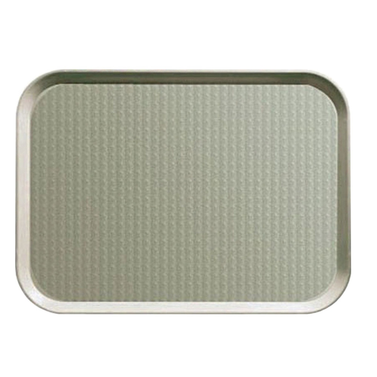 Cambro 1216FF Fast Food Tray in Pearl Gray with textured non-slip surface, 11-7/8 inch by 16-1/8 inch