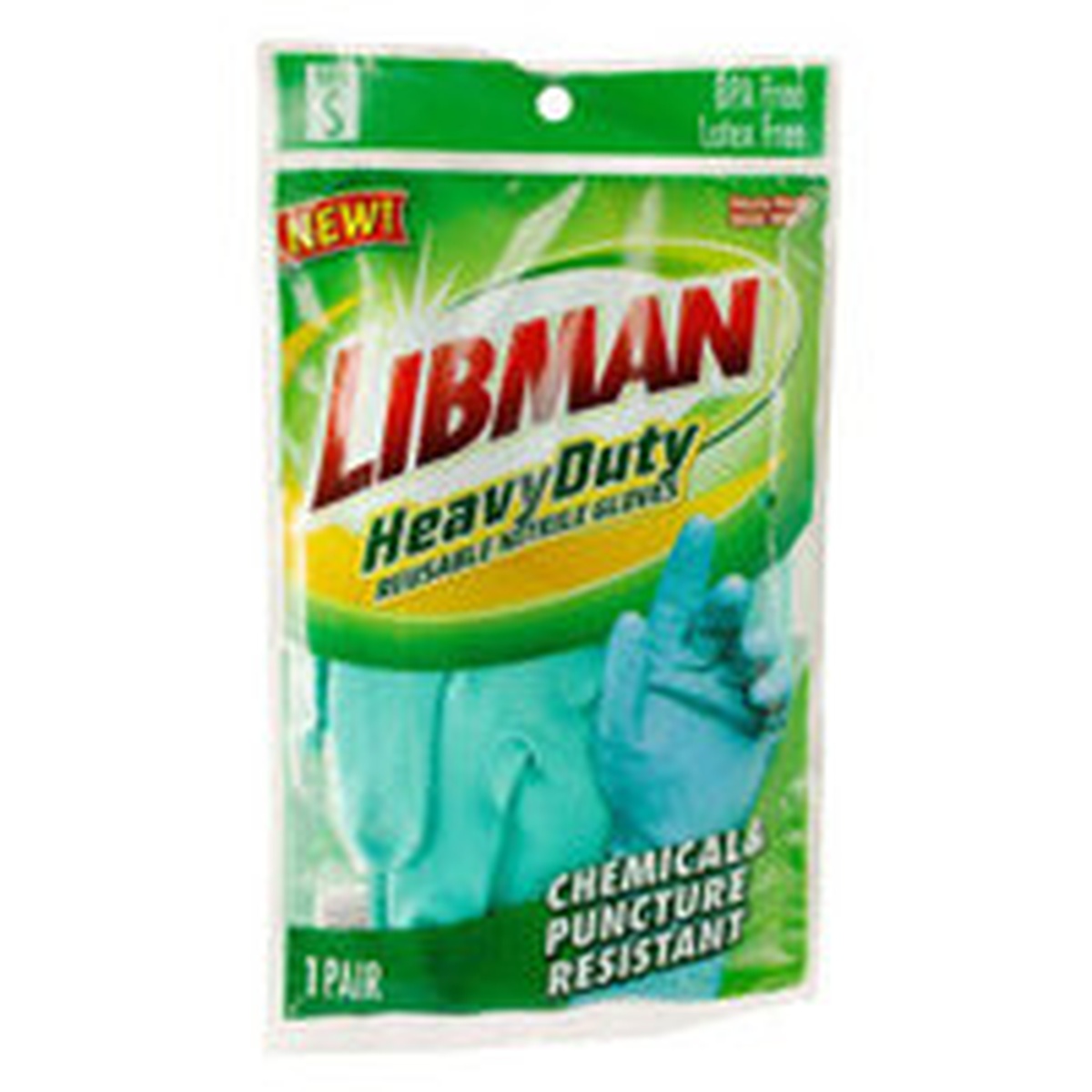 Libman Heavy Duty nitrile glove packaging labeled BPA Free and Latex Free