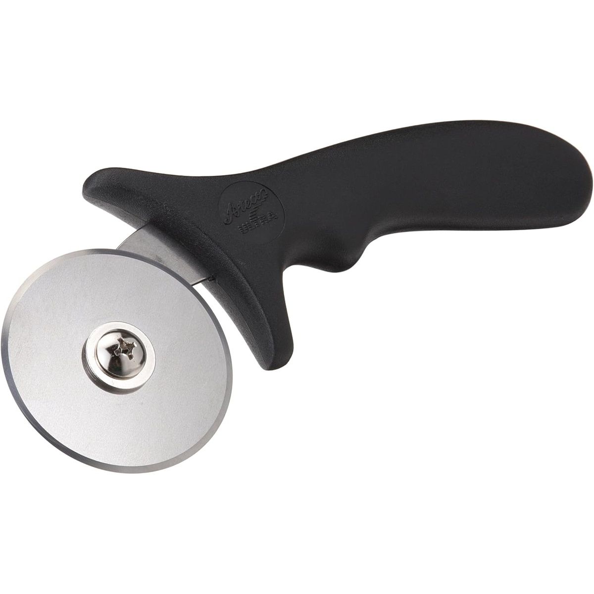Ateco 1322 pastry wheel cutter with stainless steel blade and black polypropylene handle