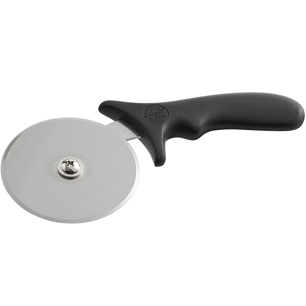 Ateco 1324 4-inch stainless steel pastry wheel cutter with black polypropylene handle