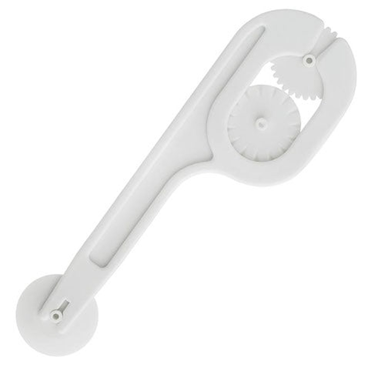 Ateco 1330 white plastic fondant cutter and embosser with three interchangeable decorating wheels