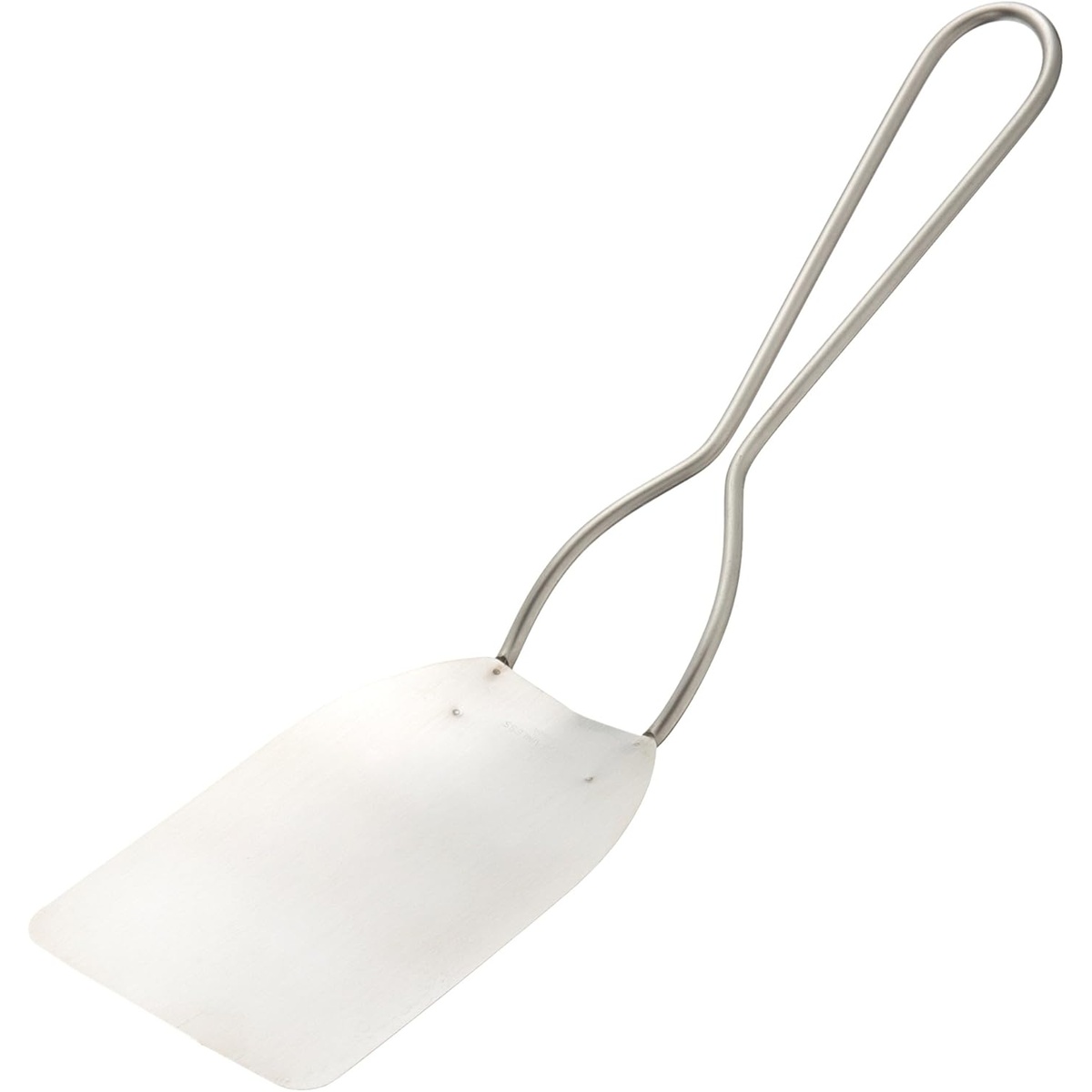Ateco 1352 11-inch stainless steel flexible cookie spatula with open wire handle and wide rectangular blade