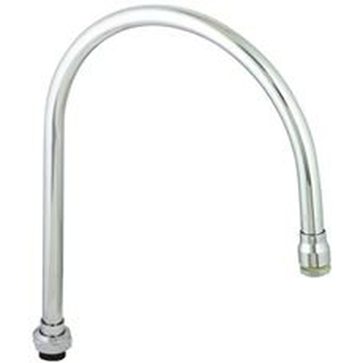 T&S Brass 135X chrome swivel gooseneck spout with lab tip outlet