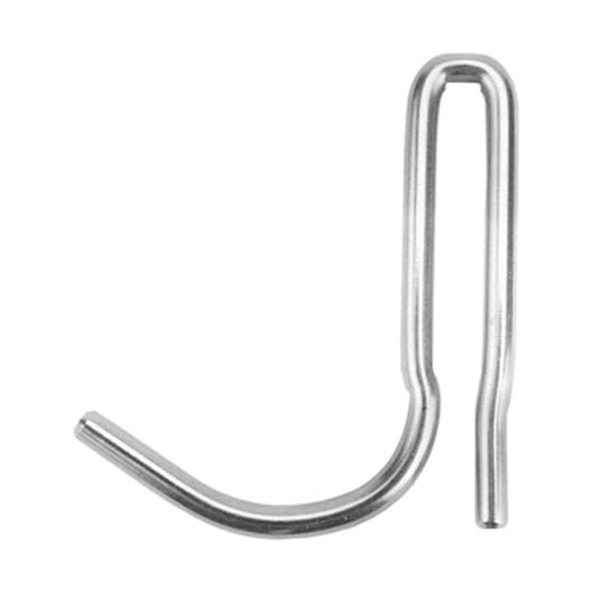 AllPoints 136360 single stainless steel sliding pot rack hook shown on white background