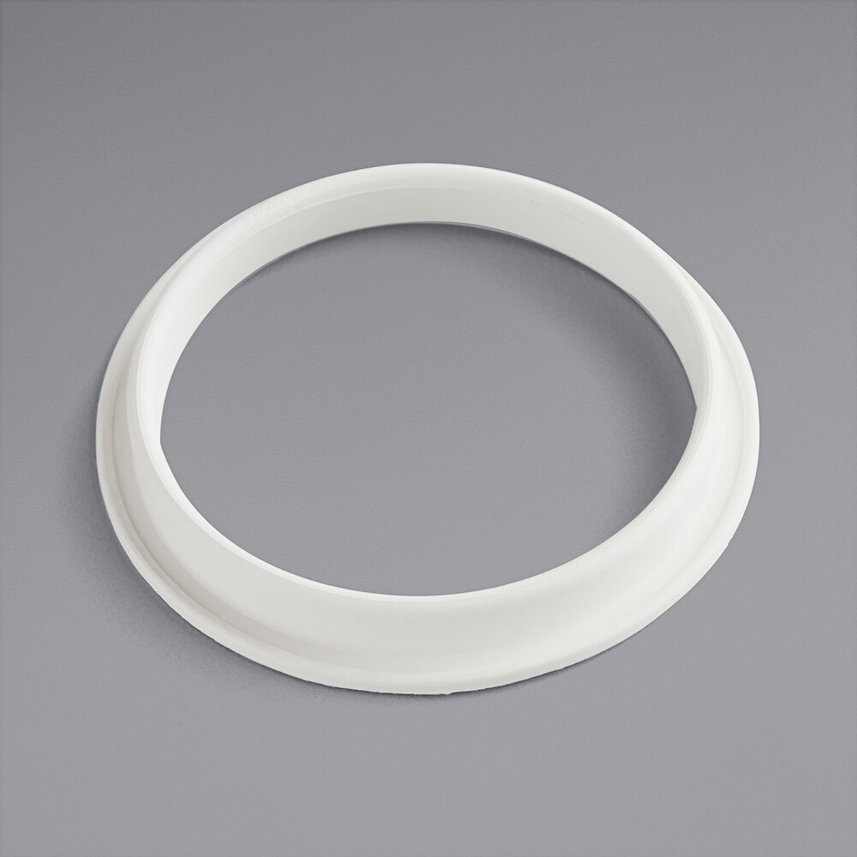 Tablecraft 1370G white replacement dispenser gasket ring on gray background