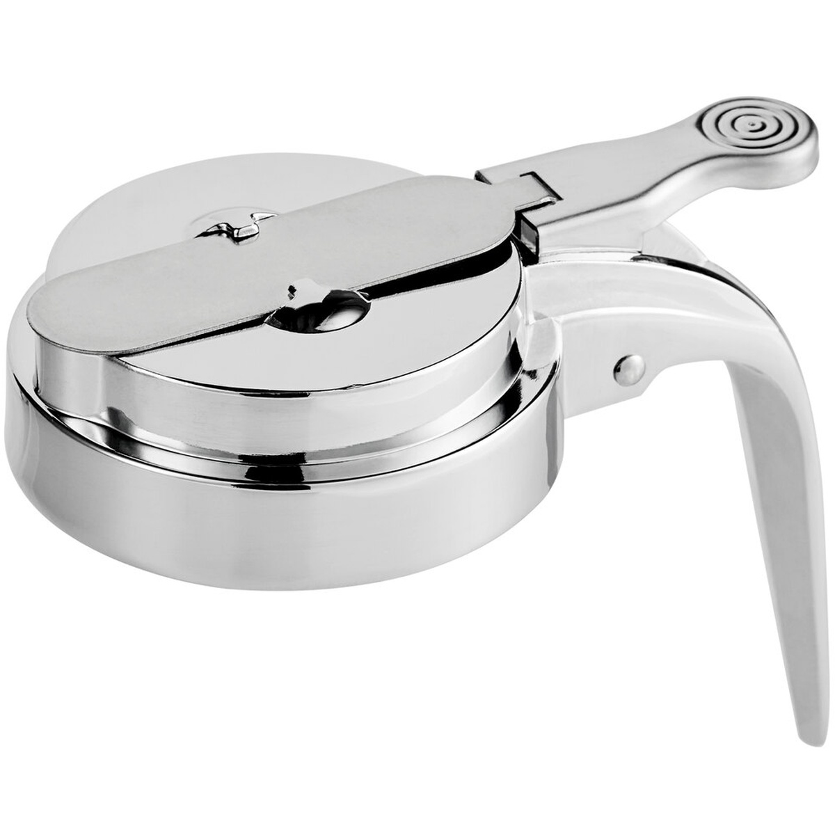 TableCraft 1370T chrome-plated syrup dispenser replacement top with hinged lid and handle