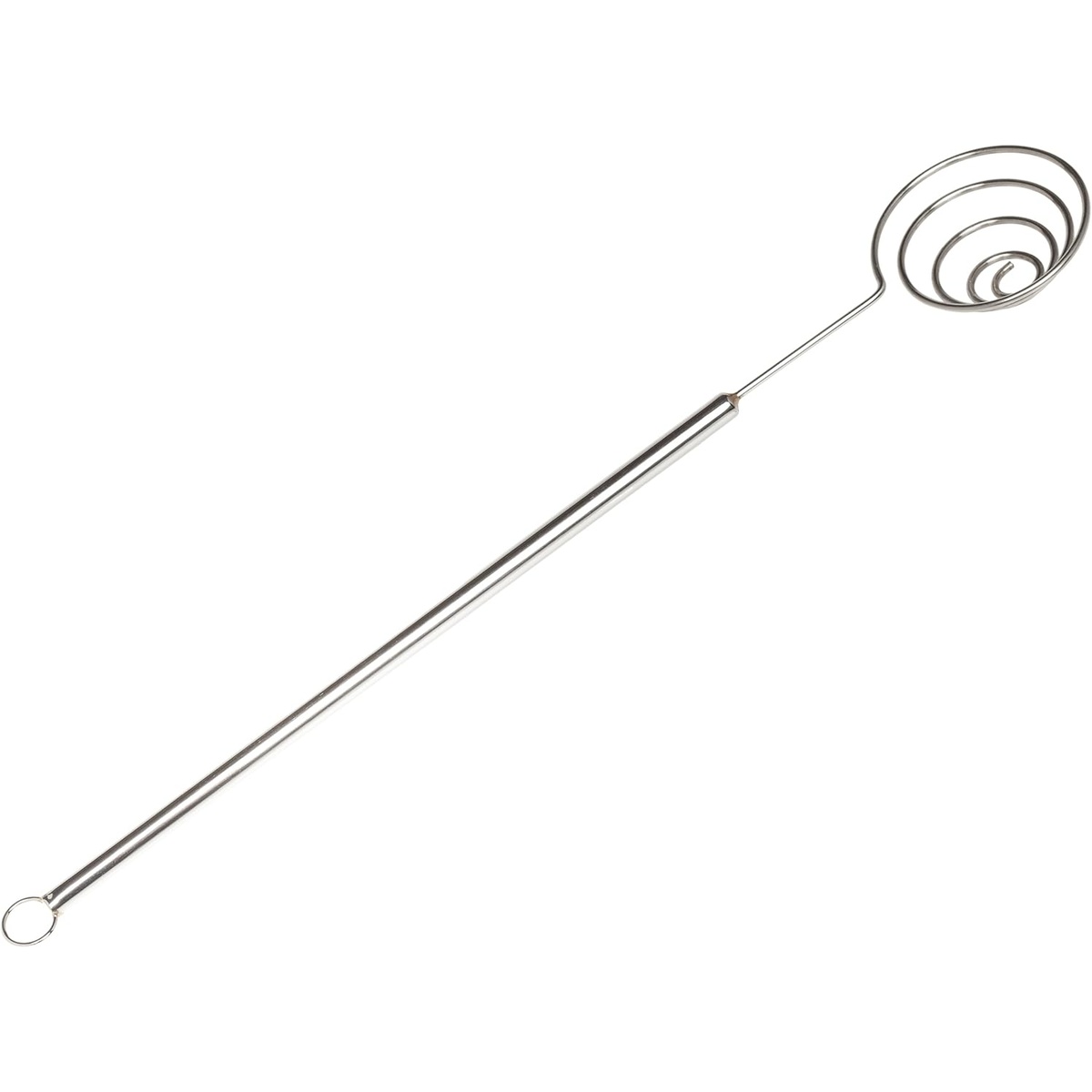 Ateco 1374 Large Stainless Steel Spiral Dipping Tool with spiral wire head and long cylindrical handle