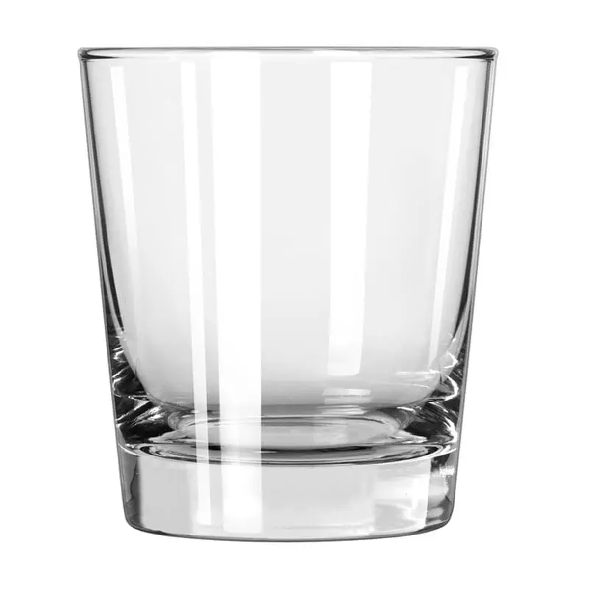 Libbey Heavy Base English Hi-Ball 13 oz clear glass with thick base and straight sides