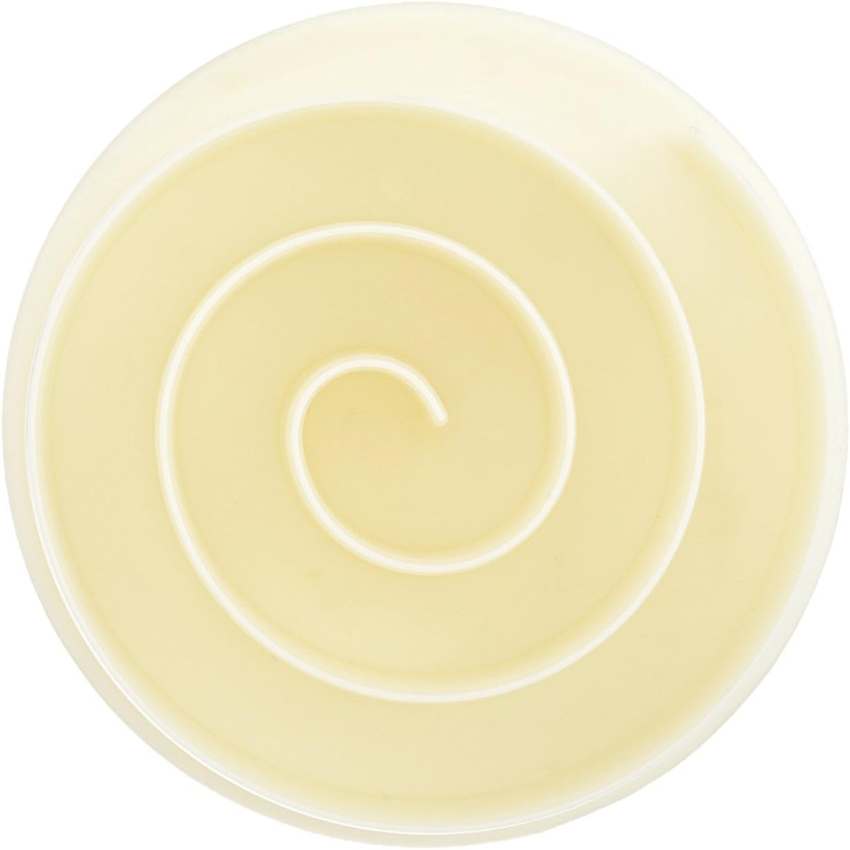 Top-down view of Ateco spiral bread stamp showing embossed spiral pattern on stamping face