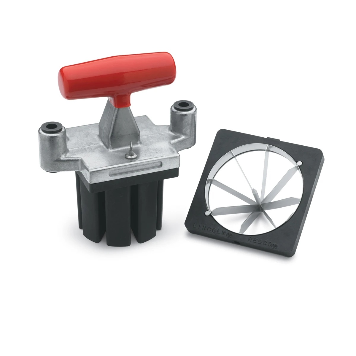 Vollrath replacement T-handle pusher block shown with blade assembly