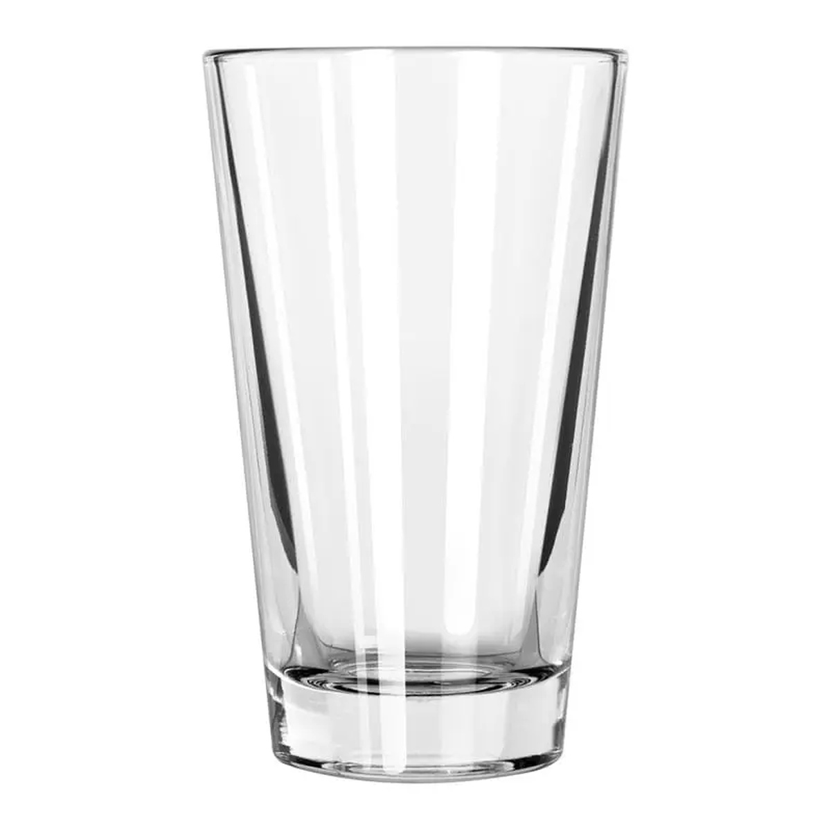 Libbey 15141 Restaurant Basics 14 oz. clear cooler glass with tapered conical shape and heavy base