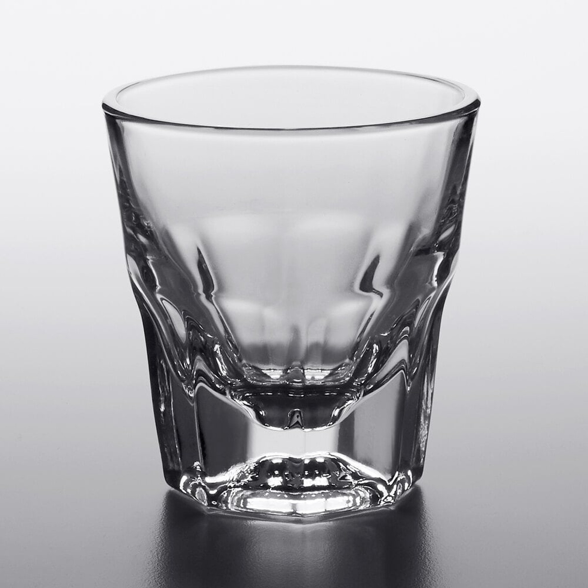 Libbey 15248 Gibraltar 4.5 oz. rocks glass, clear, on neutral background