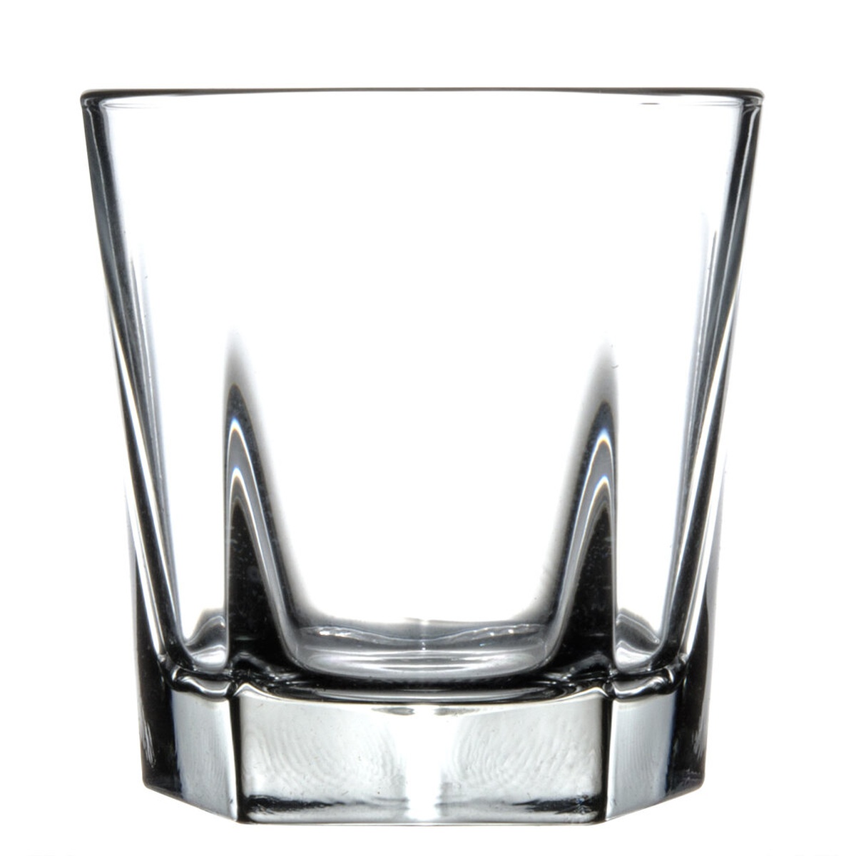 Libbey Inverness 15482 double old fashioned glass with paneled base on white background