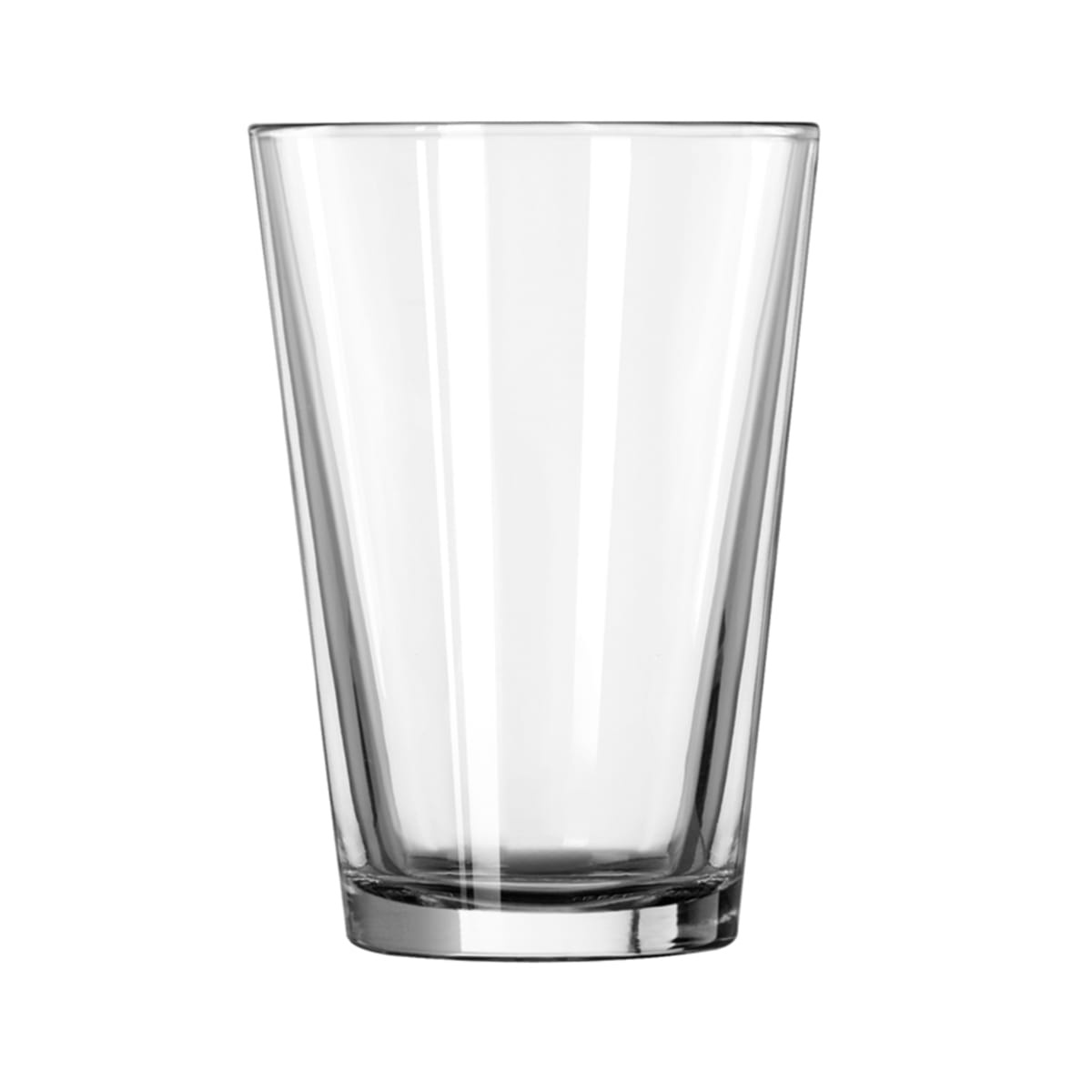 Libbey 15585 Restaurant Basics 9 oz hi-ball glass, side profile on white background