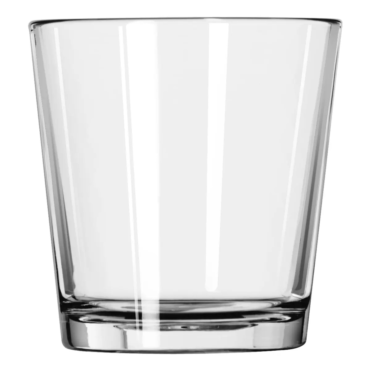 Libbey 15587 Restaurant Basics 12 oz. clear double old fashioned glass with heavy base and straight sides