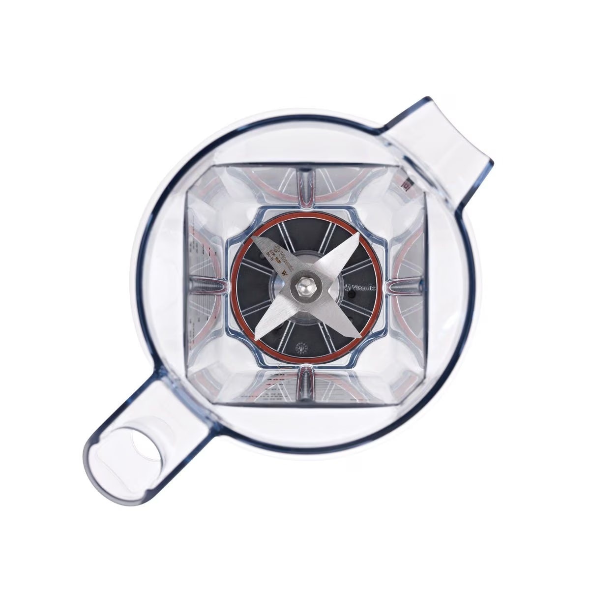Top view of Vitamix wet blade assembly inside a 32 oz container