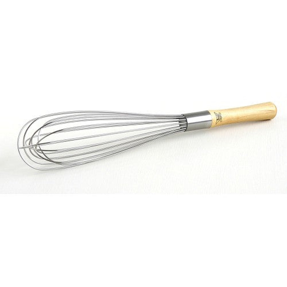 Best Manufacturers 16-SW 16-inch French whip with birch wood handle and stainless steel wire loops