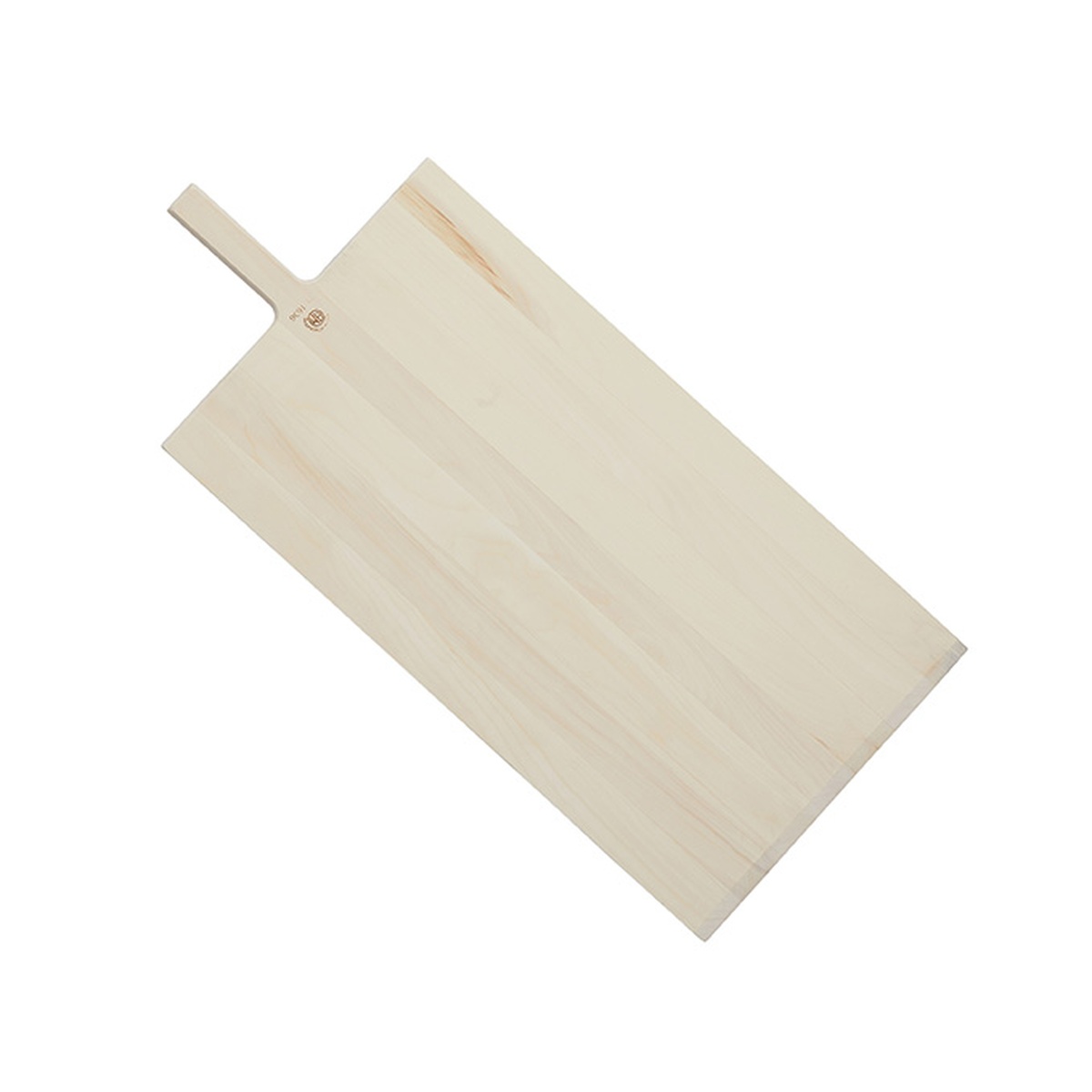 American Metalcraft 1636 Poplar Wood Pizza Peel with long rectangular blade and short handle