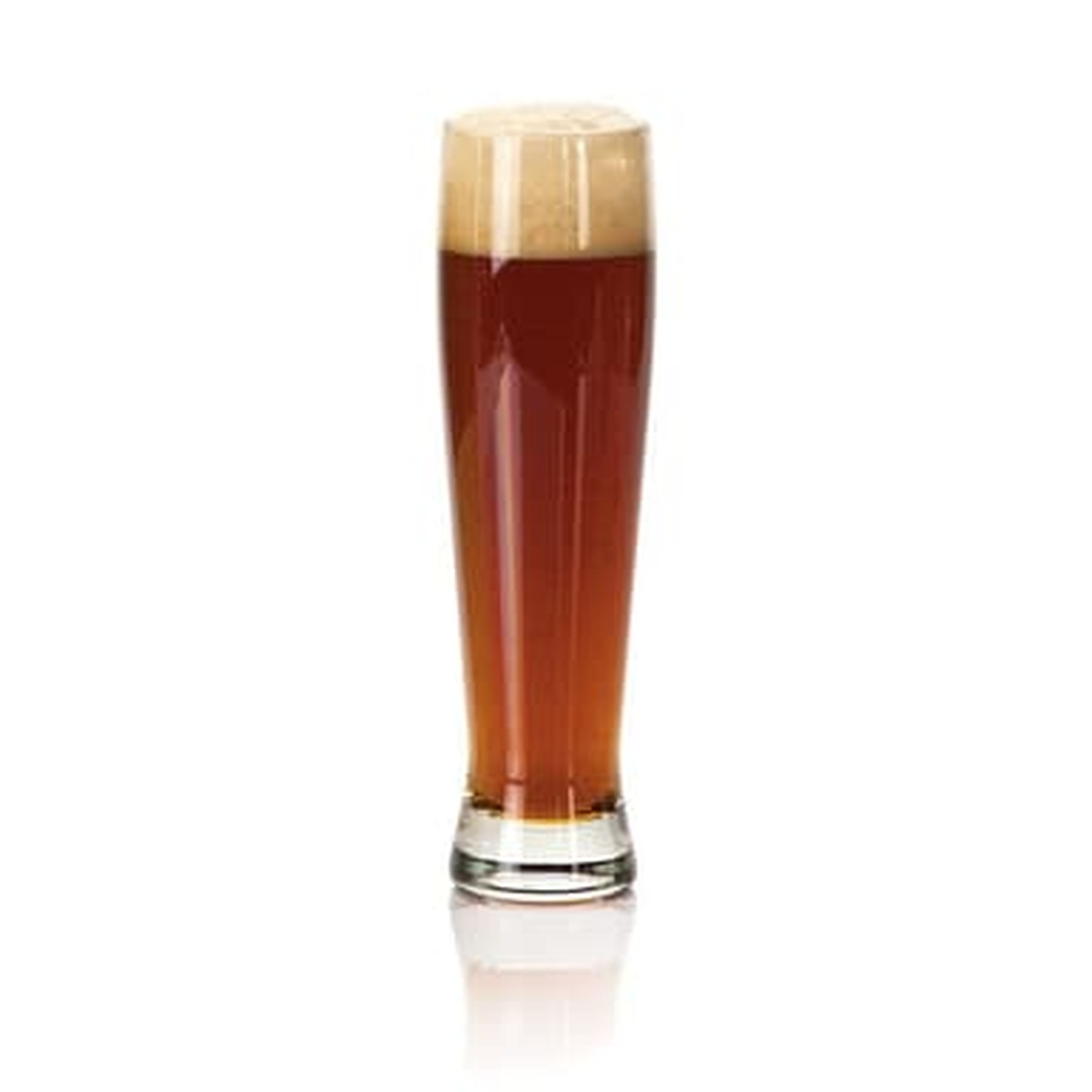 Libbey 1690 Altitude beer glass filled with amber beer topped with a foamy head