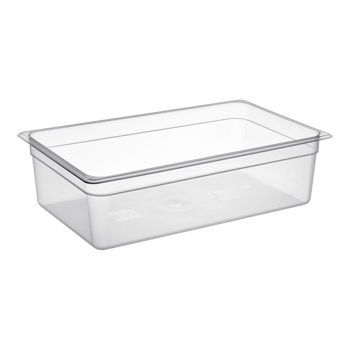 Cambro 16PP190 full size translucent polypropylene food pan, 6 inches deep, rectangular with uniform outside rim