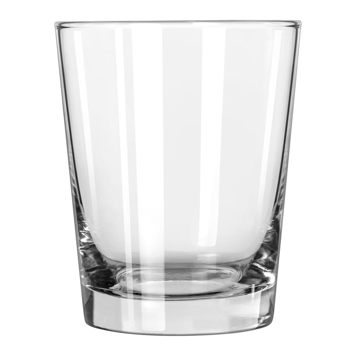 Libbey 170 Heavy Base 14.25 oz English Hi-Ball Glass, clear glass with thick weighted base and tapered silhouette