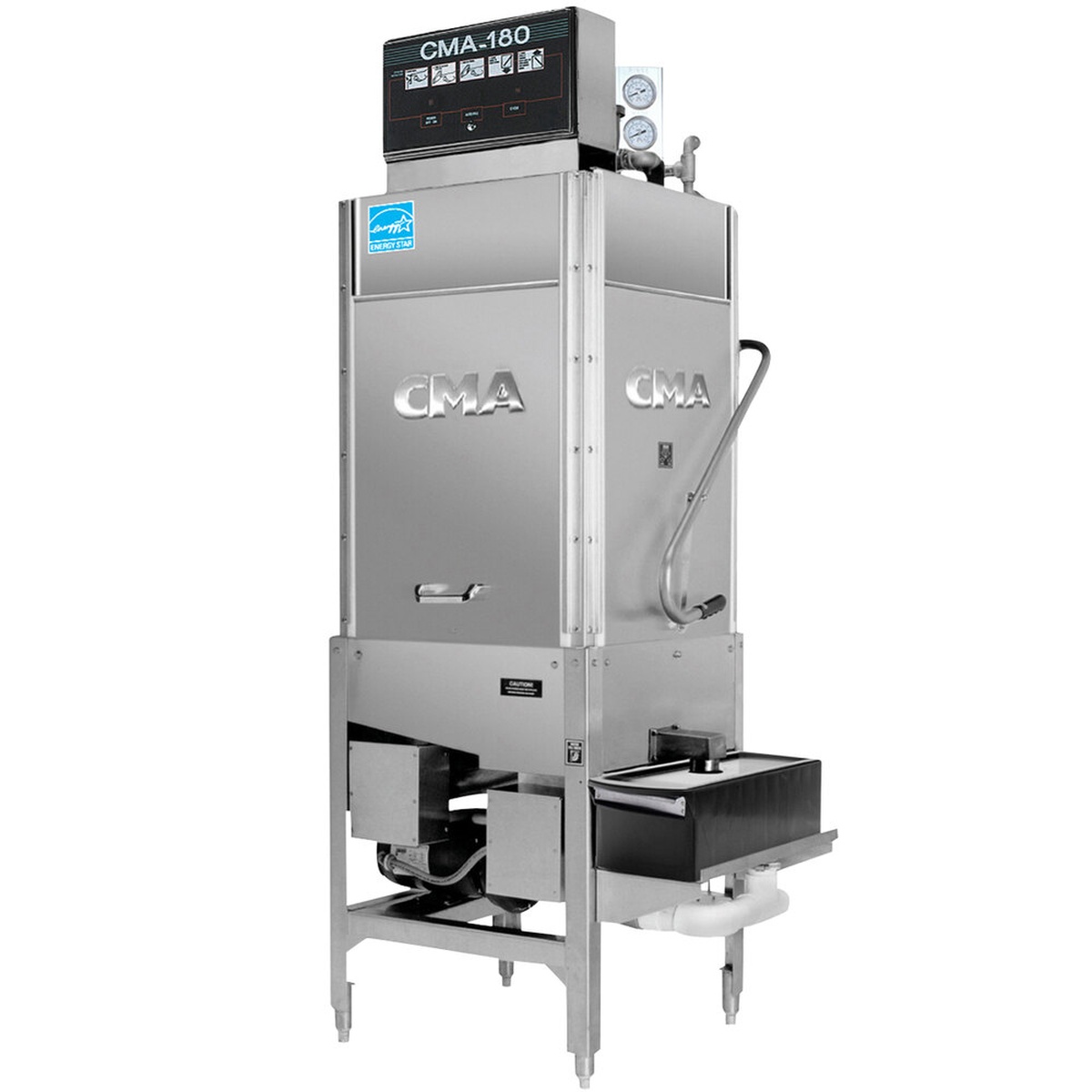 CMA 180 series stainless steel door-type commercial dishwasher